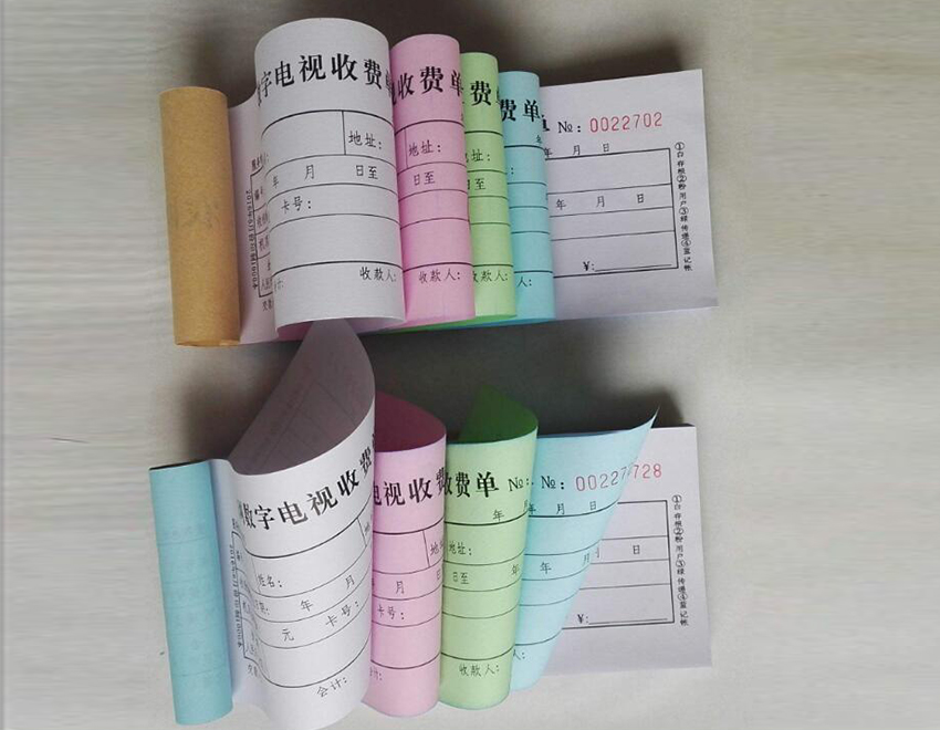 青島不同樣式表格印刷